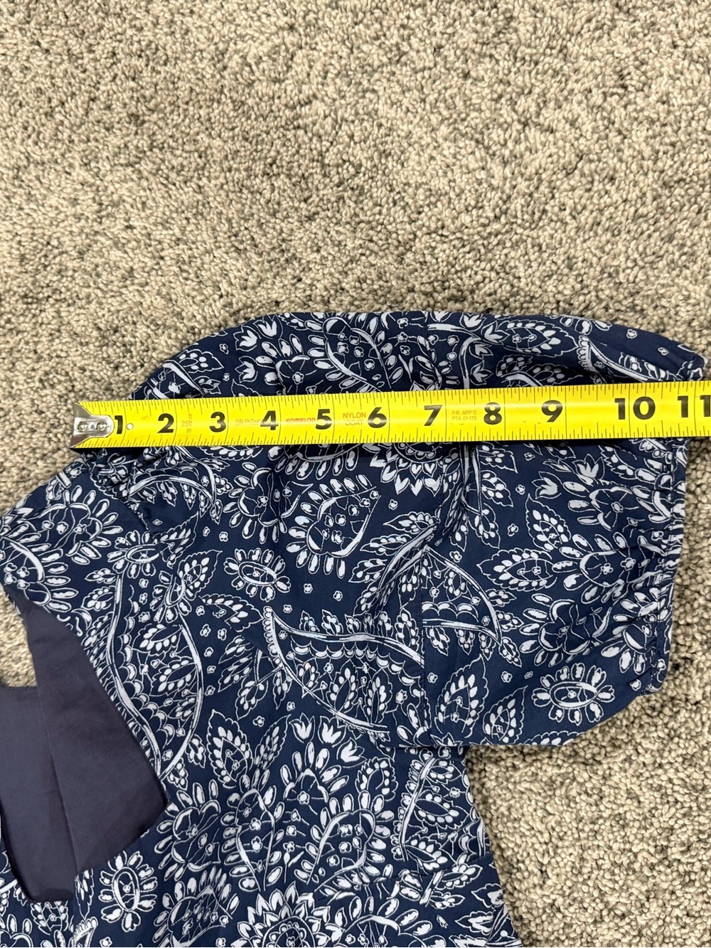 Madewell Blue Poplin Cotton Puff Sleeve Tiered Mini Babydoll Dress Women’s US 4 - Picture 12 of 14